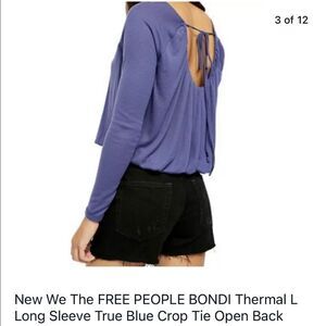 Free people Bondi long sleeve crop top